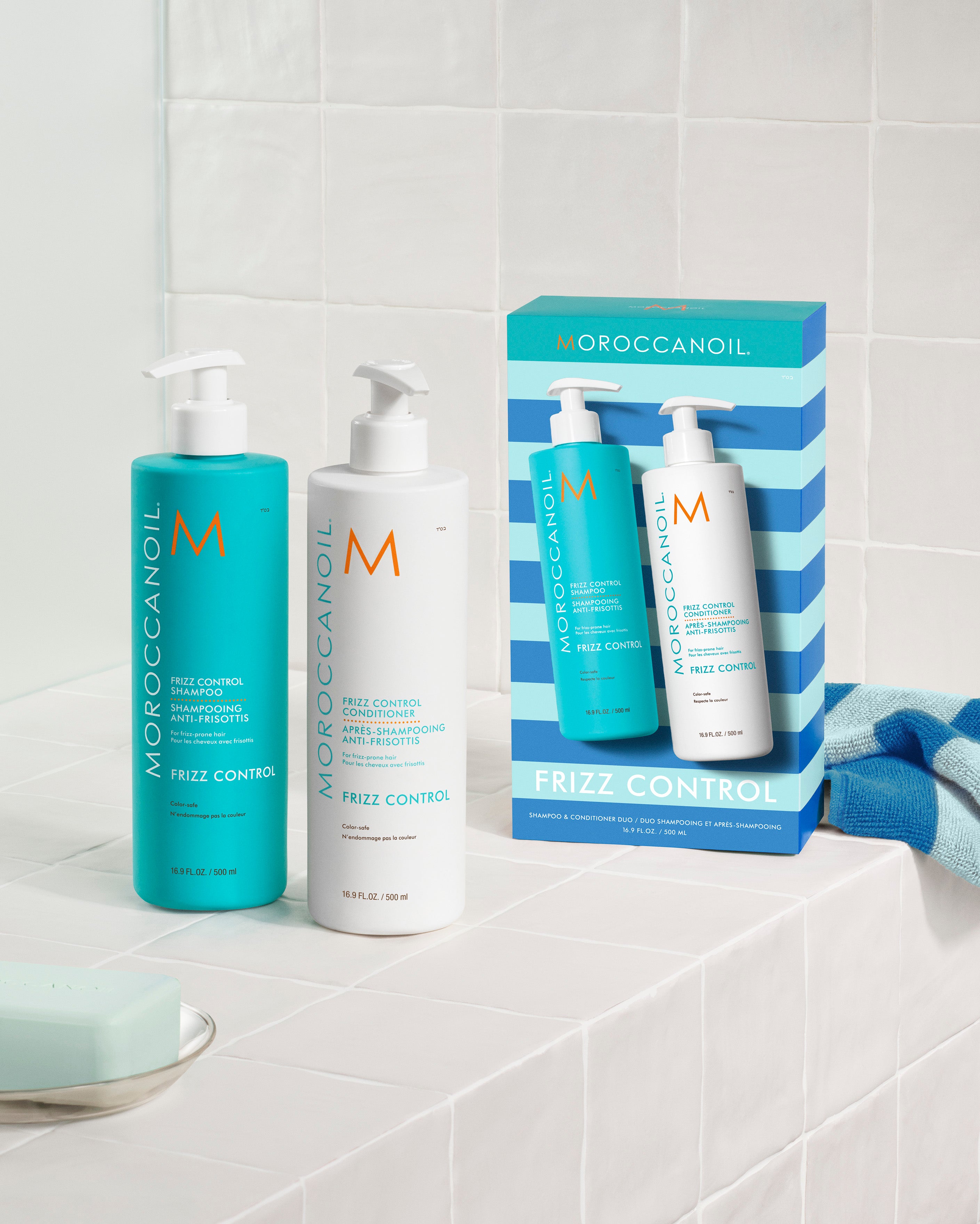 Frizz Control-Shampoo und -Conditioner Duo
